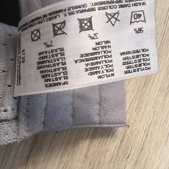 Glamorise Magic Lift Double Layer Sports Bra Grey Black Size 36 DD - Picture 6 of 6